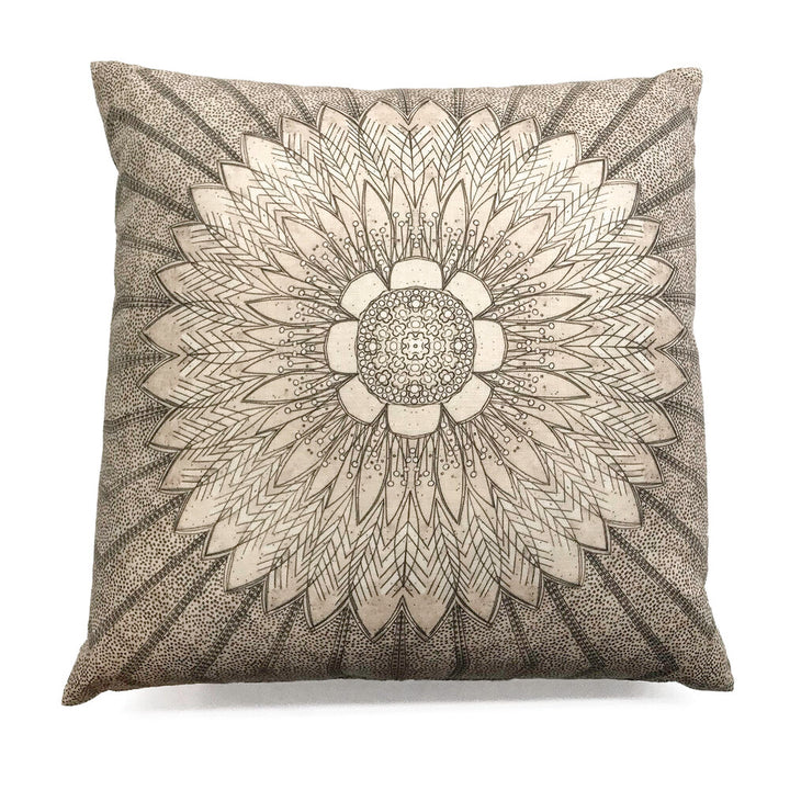 Sunflower Radiance Reversible Linen Pillow