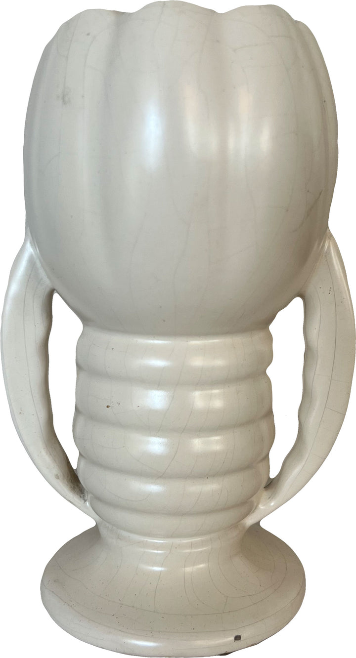 White Redwing Art Deco vase