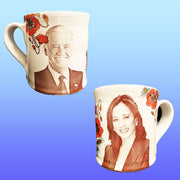 Joe & Kamala Mug with Poppies