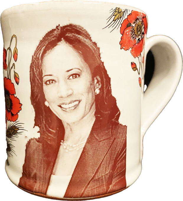 Joe & Kamala Mug with Poppies