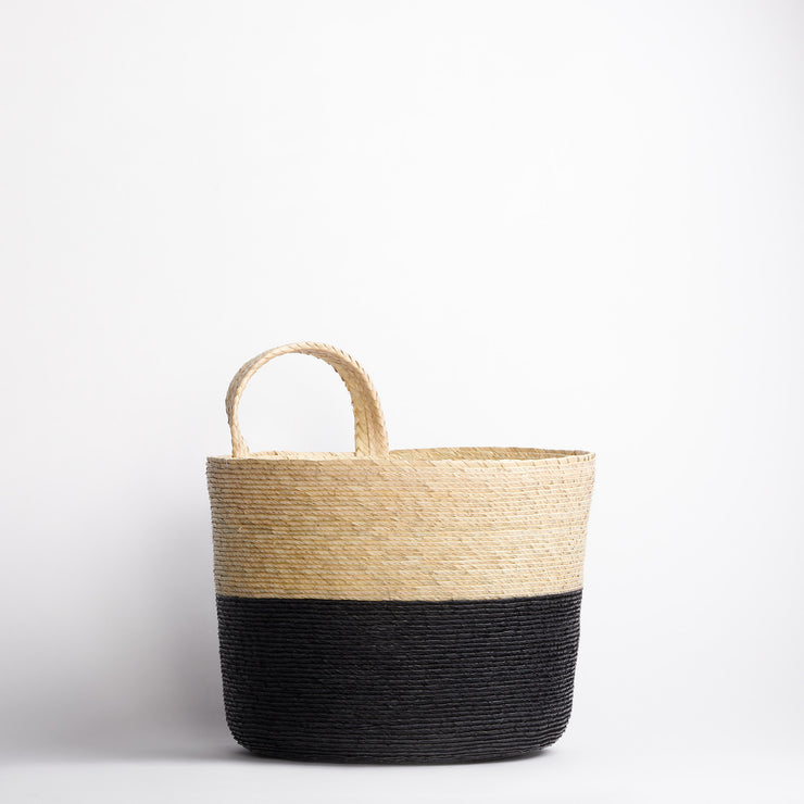 Handmade Palm Hanging Basket - Short
