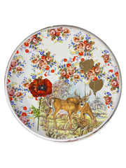 Large Floral Dinner Plates