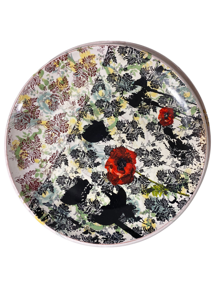 Large Floral Dinner Plates