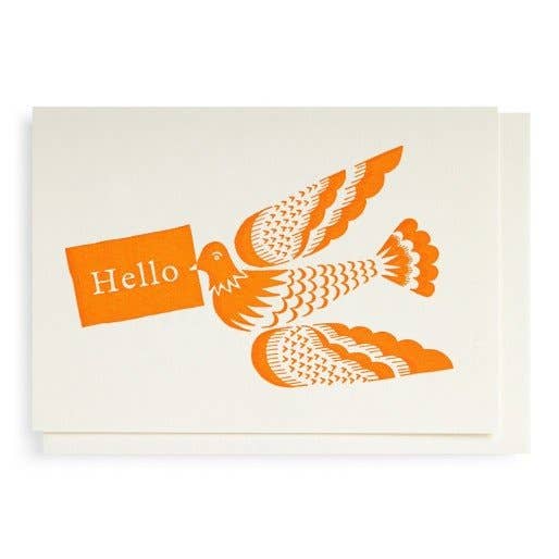 Archivist Hello Bird Single Blank Notecard