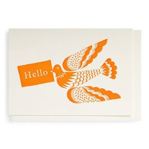 Hello Bird Blank Notecard