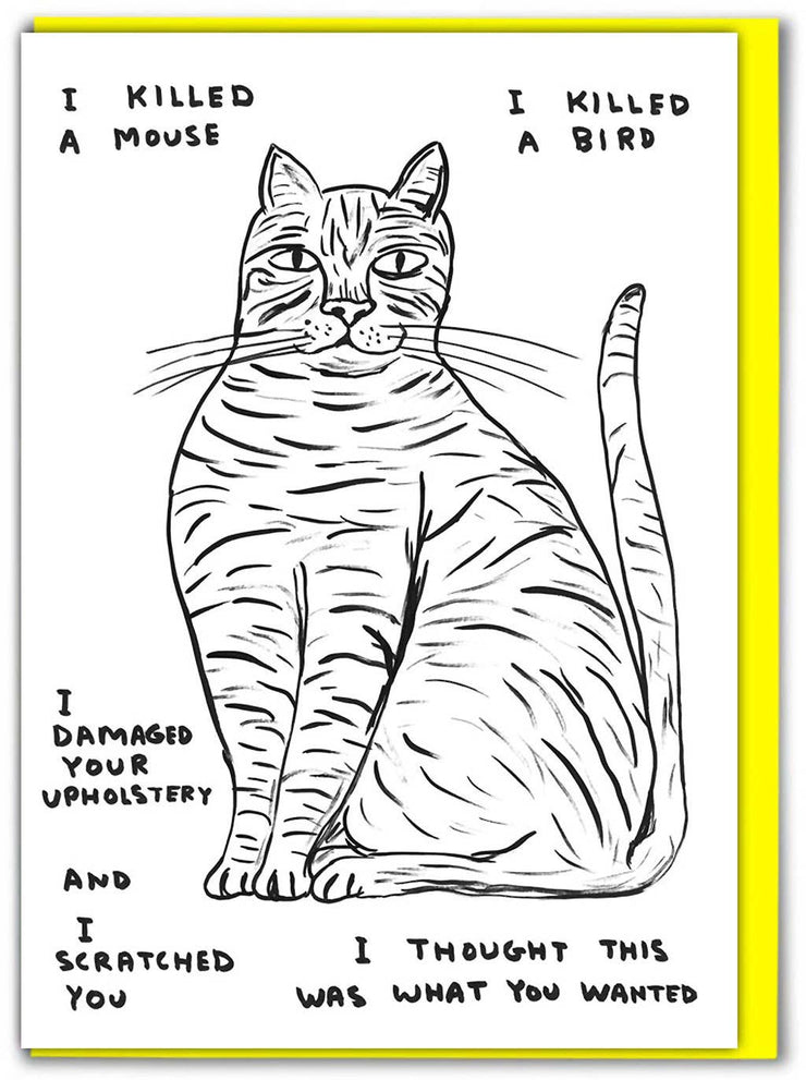 David Shrigley Card I Killed A Mouse