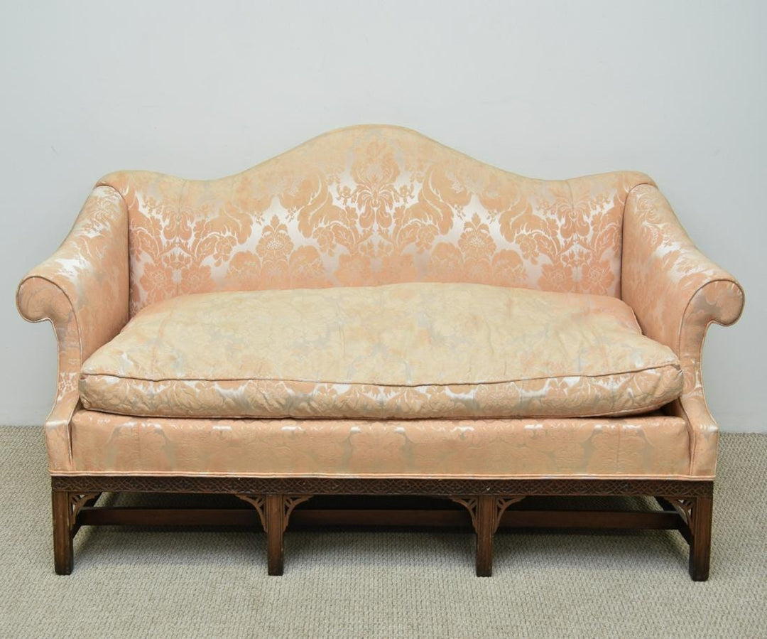 Chippendale Style Camelback Sofa