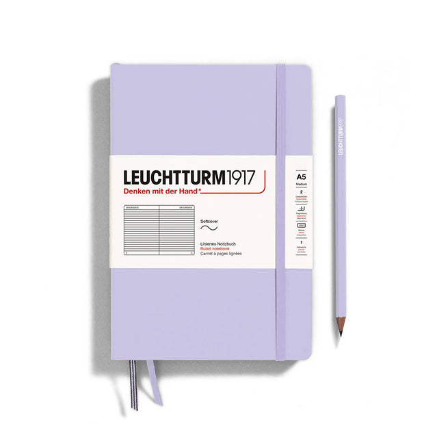 Notebooks - Medium (A5): Ruled /Hardcover- Lilac