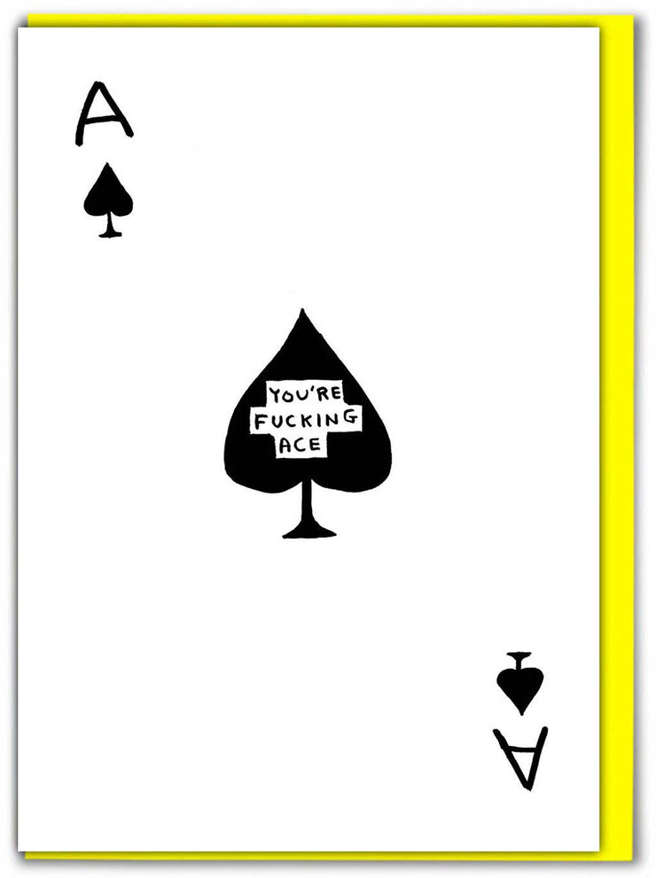 David Shrigley Card You're Fucking Ace