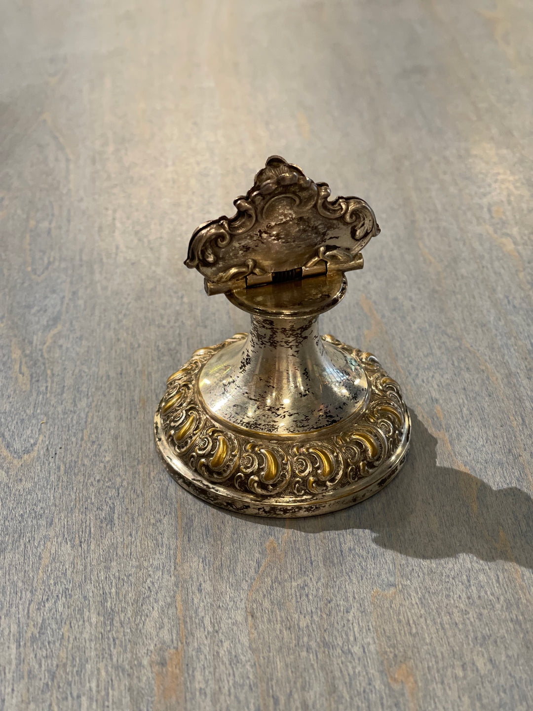 Silver Desk Letter Holder