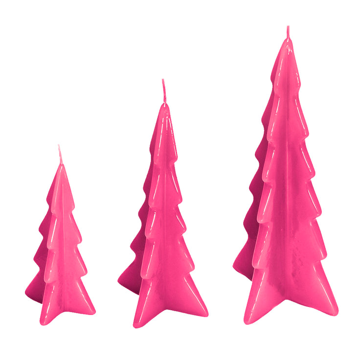 Oslo Lacquered Tree Candle - Colored