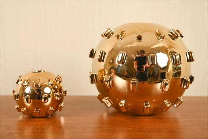 Dwell Studios GLOBAL VIEWS CERAMIC STUDDED SPHERE VASES