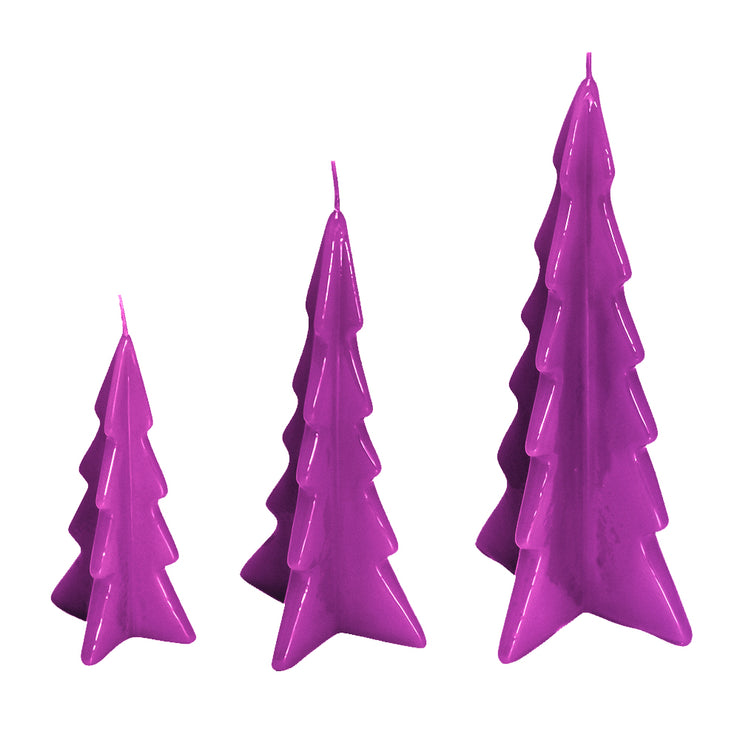 Oslo Lacquered Tree Candle - Colored