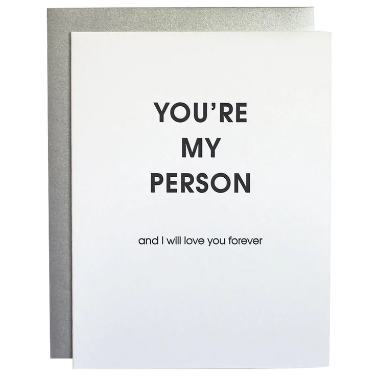 You’re My Person Letterpress Card