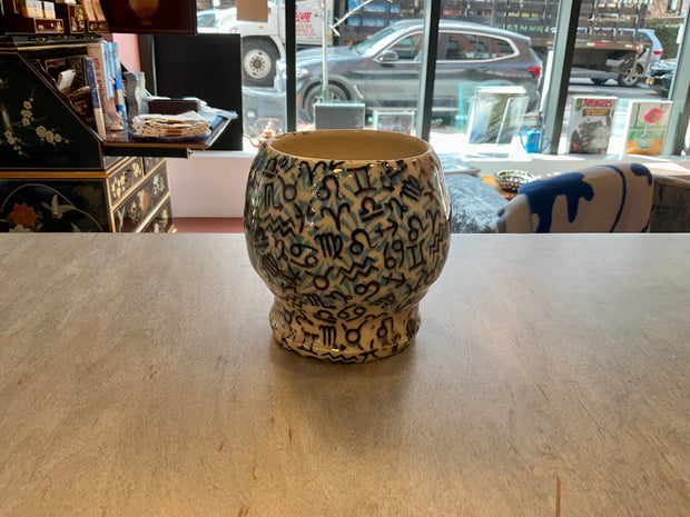Pills and Glyphs Bulb Vase