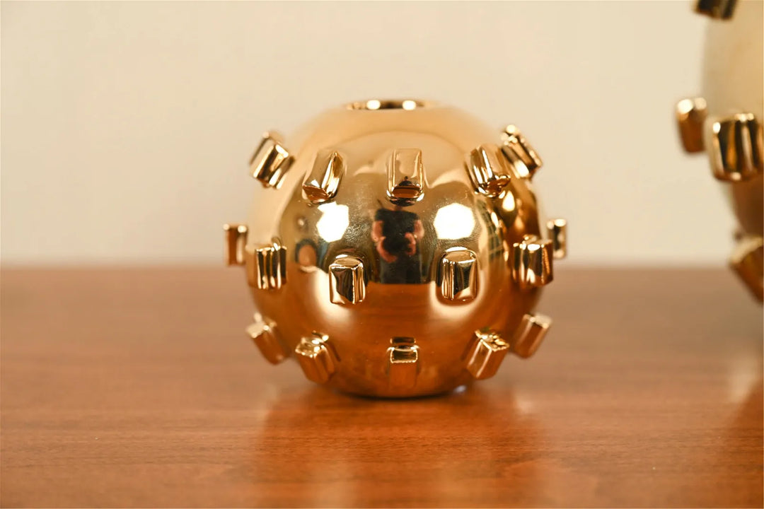 Dwell Studios GLOBAL VIEWS CERAMIC STUDDED SPHERE VASES