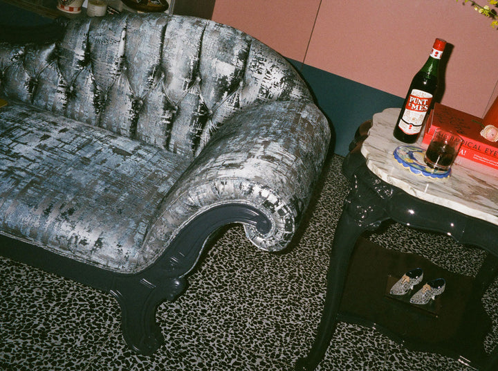 Late Victorian Carved Mahogany Recamier